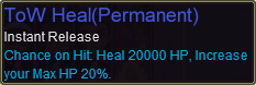 ToW Heal(Permanent)